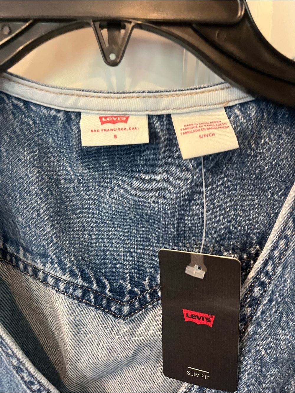 NWT Levi’s Women’s Vianna Denim Button-Front Dress, Size Small - Picture 4 of 10